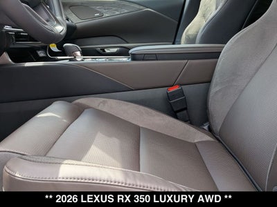 2026 Lexus RX 350 LUXURY AWD