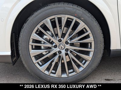 2026 Lexus RX 350 LUXURY AWD