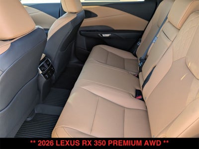 2026 Lexus RX 350 PREMIUM AWD
