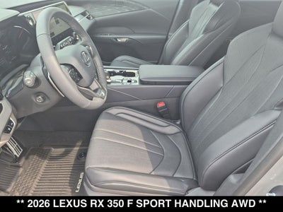 2026 Lexus RX 350 F SPORT HANDLING AWD