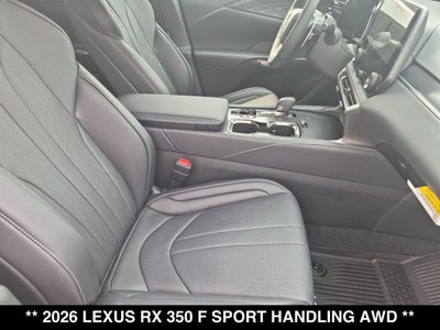 2026 Lexus RX 350 F SPORT HANDLING AWD