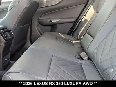 2026 Lexus RX 350 LUXURY AWD
