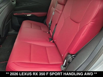 2026 Lexus RX 350 F SPORT HANDLING AWD