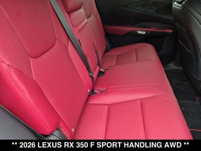 2026 Lexus RX 350 F SPORT HANDLING AWD