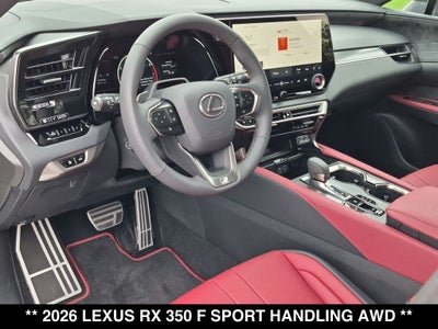 2026 Lexus RX 350 F SPORT HANDLING AWD