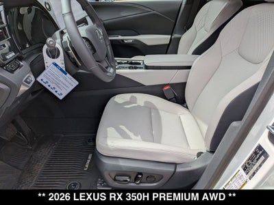 2026 Lexus RX HYBRID RX 350h PREMIUM AWD