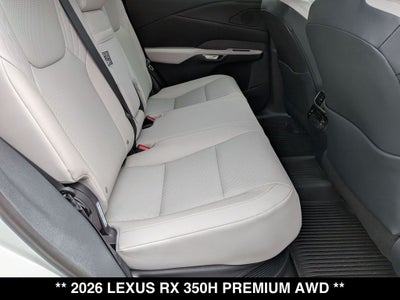 2026 Lexus RX HYBRID RX 350h PREMIUM AWD