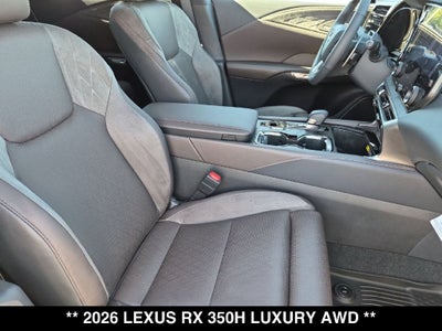 2026 Lexus RX HYBRID RX 350h LUXURY AWD