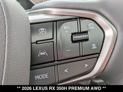 2026 Lexus RX HYBRID RX 350h PREMIUM AWD