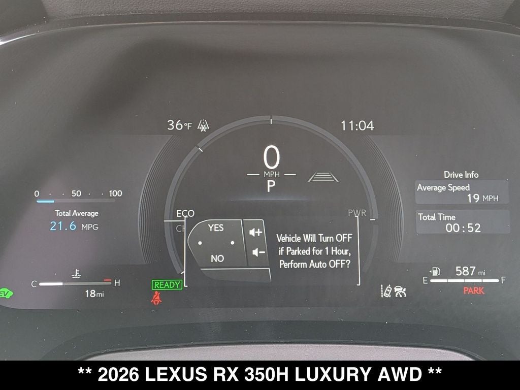 2026 Lexus RX HYBRID RX 350h LUXURY AWD