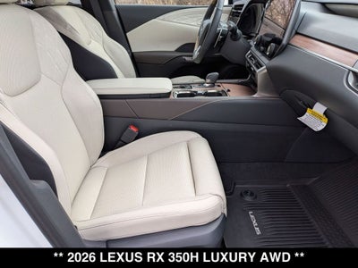 2026 Lexus RX HYBRID RX 350h LUXURY AWD