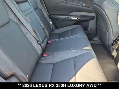 2026 Lexus RX HYBRID RX 350h LUXURY AWD