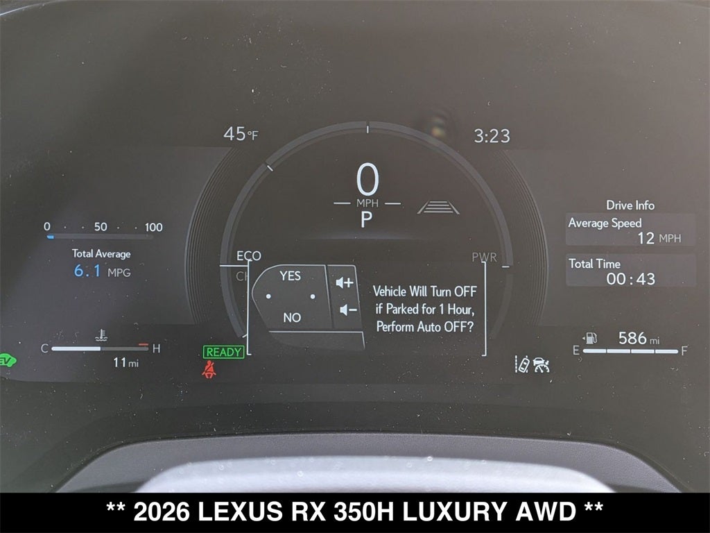 2026 Lexus RX HYBRID RX 350h LUXURY AWD