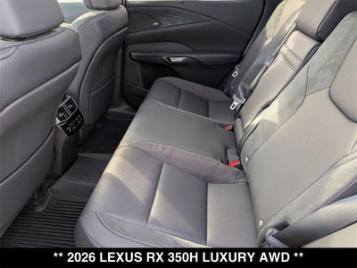 2026 Lexus RX HYBRID RX 350h LUXURY AWD