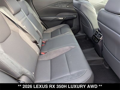 2026 Lexus RX HYBRID RX 350h LUXURY AWD