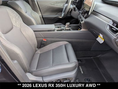 2026 Lexus RX HYBRID RX 350h LUXURY AWD