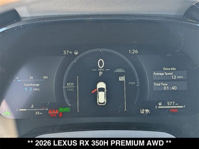2026 Lexus RX HYBRID RX 350h PREMIUM AWD