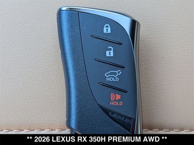 2026 Lexus RX HYBRID RX 350h PREMIUM AWD