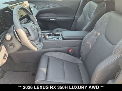 2026 Lexus RX HYBRID RX 350h LUXURY AWD