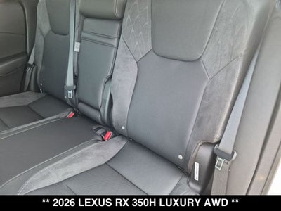 2026 Lexus RX HYBRID RX 350h LUXURY AWD