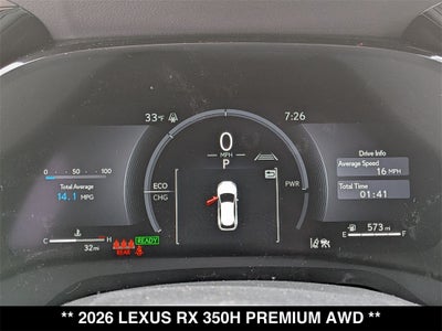 2026 Lexus RX HYBRID RX 350h PREMIUM AWD