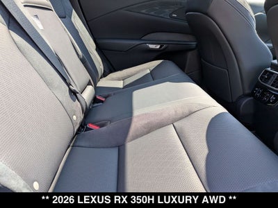 2026 Lexus RX HYBRID RX 350h LUXURY AWD