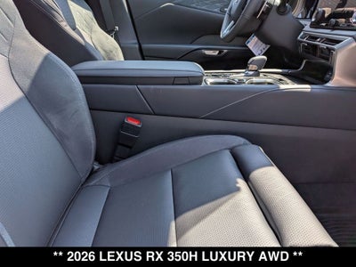 2026 Lexus RX HYBRID RX 350h LUXURY AWD