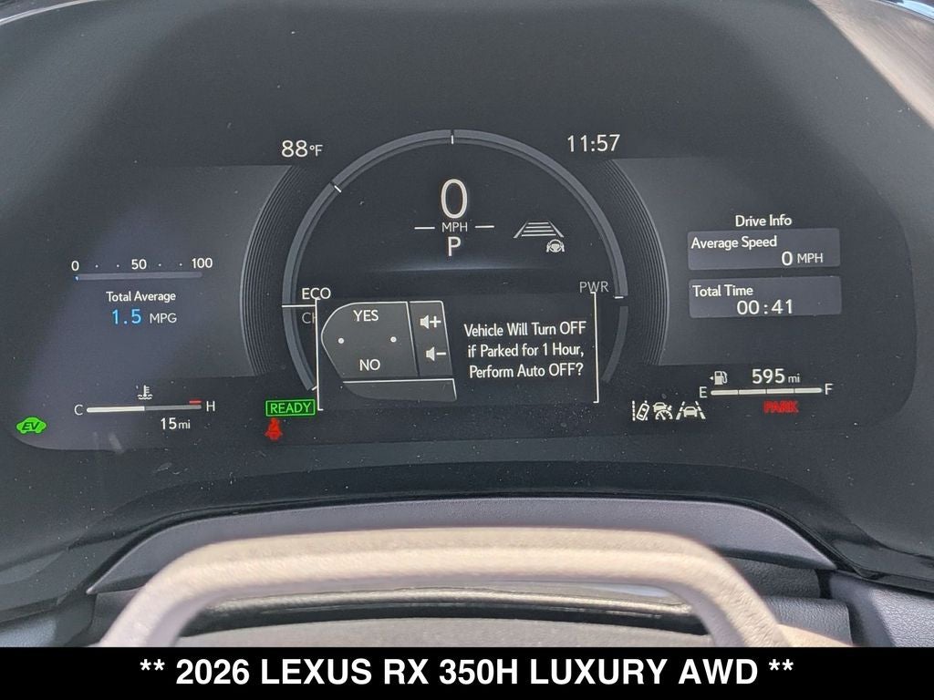 2026 Lexus RX HYBRID RX 350h LUXURY AWD