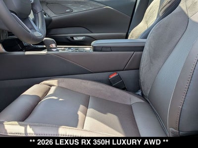 2026 Lexus RX HYBRID RX 350h LUXURY AWD