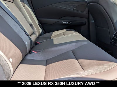 2026 Lexus RX HYBRID RX 350h LUXURY AWD