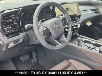 2026 Lexus RX HYBRID RX 350h LUXURY AWD
