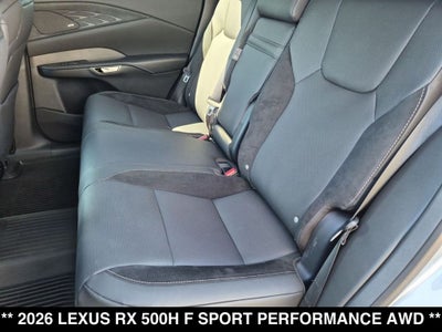 2026 Lexus RX HYBRID RX 500h F SPORT PERFORMANCE AWD