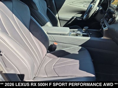 2026 Lexus RX HYBRID RX 500h F SPORT PERFORMANCE AWD