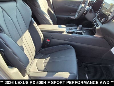 2026 Lexus RX HYBRID RX 500h F SPORT PERFORMANCE AWD