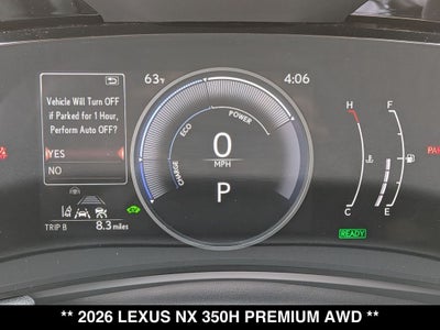 2026 Lexus NX HYBRID NX 350h PREMIUM AWD