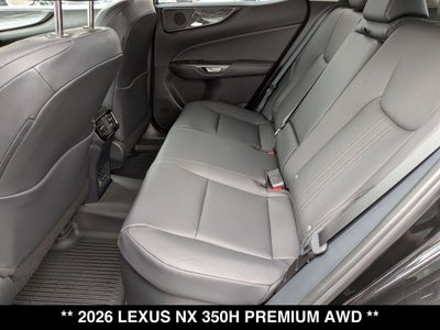 2026 Lexus NX HYBRID NX 350h PREMIUM AWD