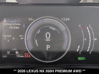 2026 Lexus NX HYBRID NX 350h PREMIUM AWD