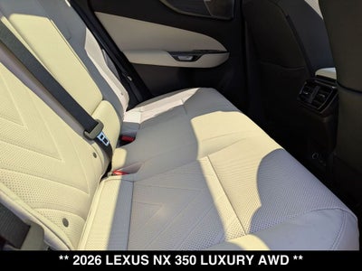 2026 Lexus NX 350 LUXURY AWD