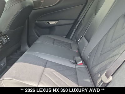 2026 Lexus NX 350 LUXURY AWD