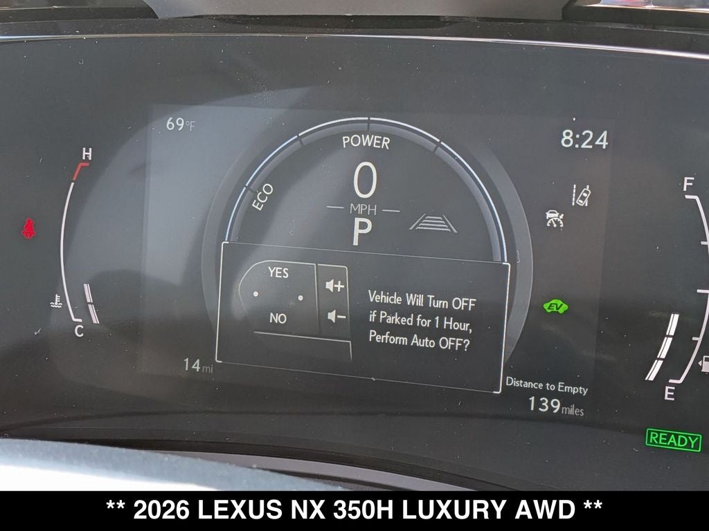 2026 Lexus NX HYBRID NX 350h LUXURY AWD