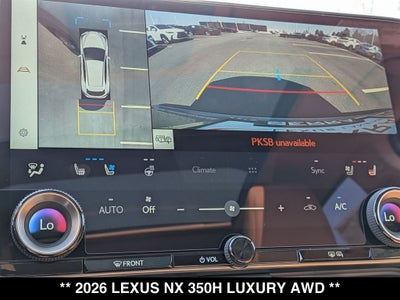 2026 Lexus NX HYBRID NX 350h LUXURY AWD