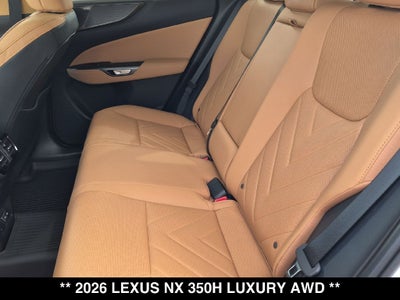 2026 Lexus NX HYBRID NX 350h LUXURY AWD