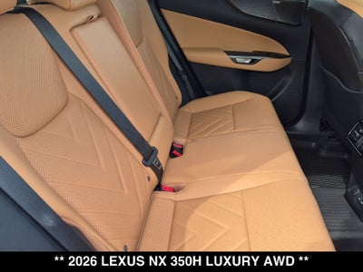 2026 Lexus NX HYBRID NX 350h LUXURY AWD