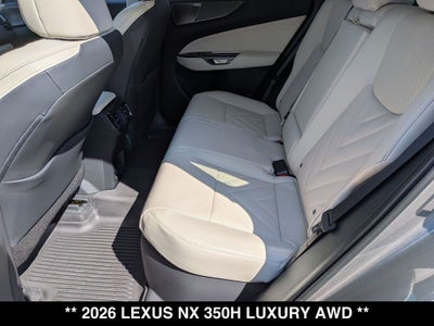 2026 Lexus NX HYBRID NX 350h LUXURY AWD
