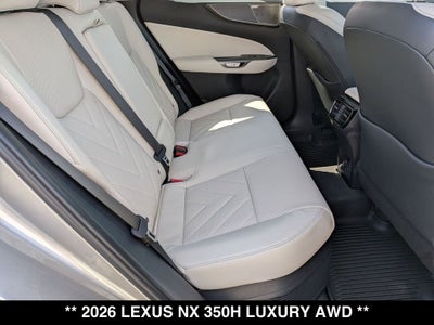 2026 Lexus NX HYBRID NX 350h LUXURY AWD