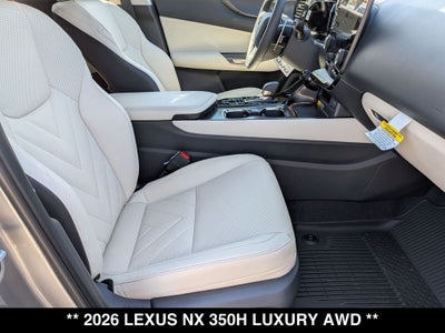 2026 Lexus NX HYBRID NX 350h LUXURY AWD