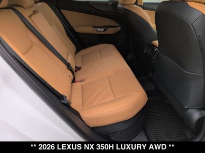 2026 Lexus NX HYBRID NX 350h LUXURY AWD