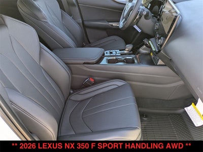 2026 Lexus NX 350 F SPORT HANDLING AWD