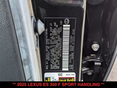 2025 Lexus ES 350 F SPORT HANDLING