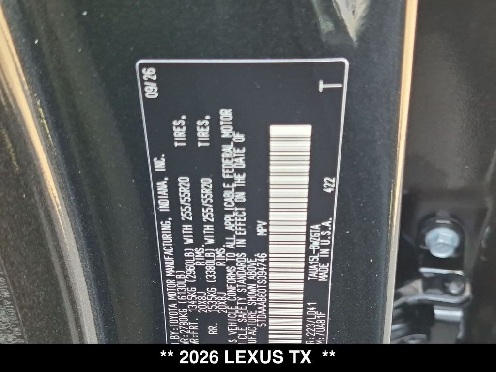 2026 Lexus TX 350 LUXURY AWD
